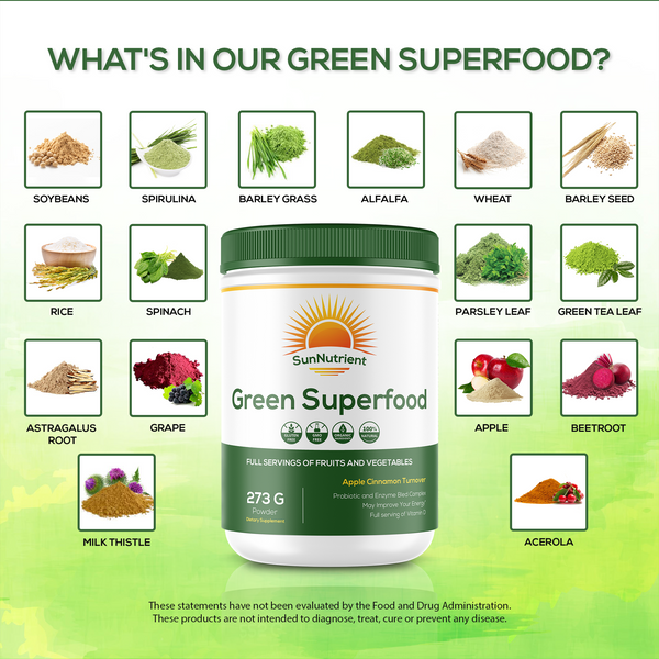 Green Superfood | Apple Cinnamon Turnover | 273g Powder