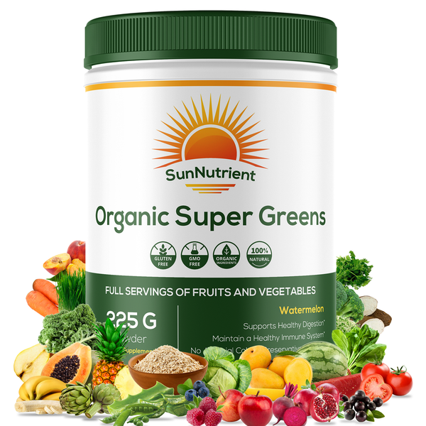 Organic Super Greens | Watermelon | 225g Powder