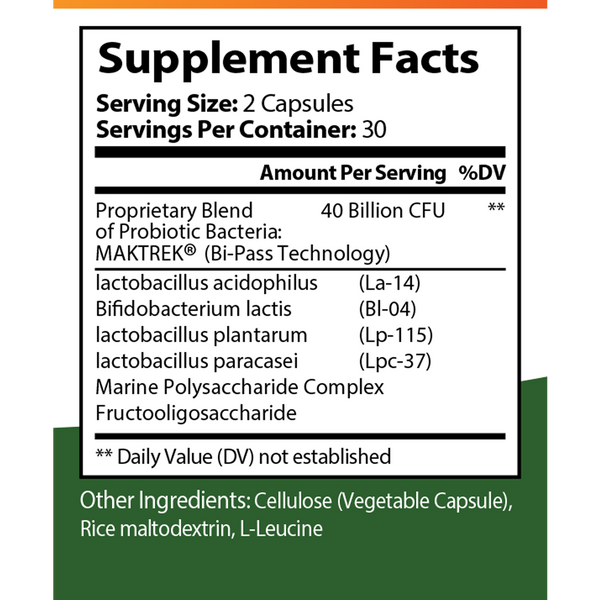 SunNutrient probiotic supplements supplement facts