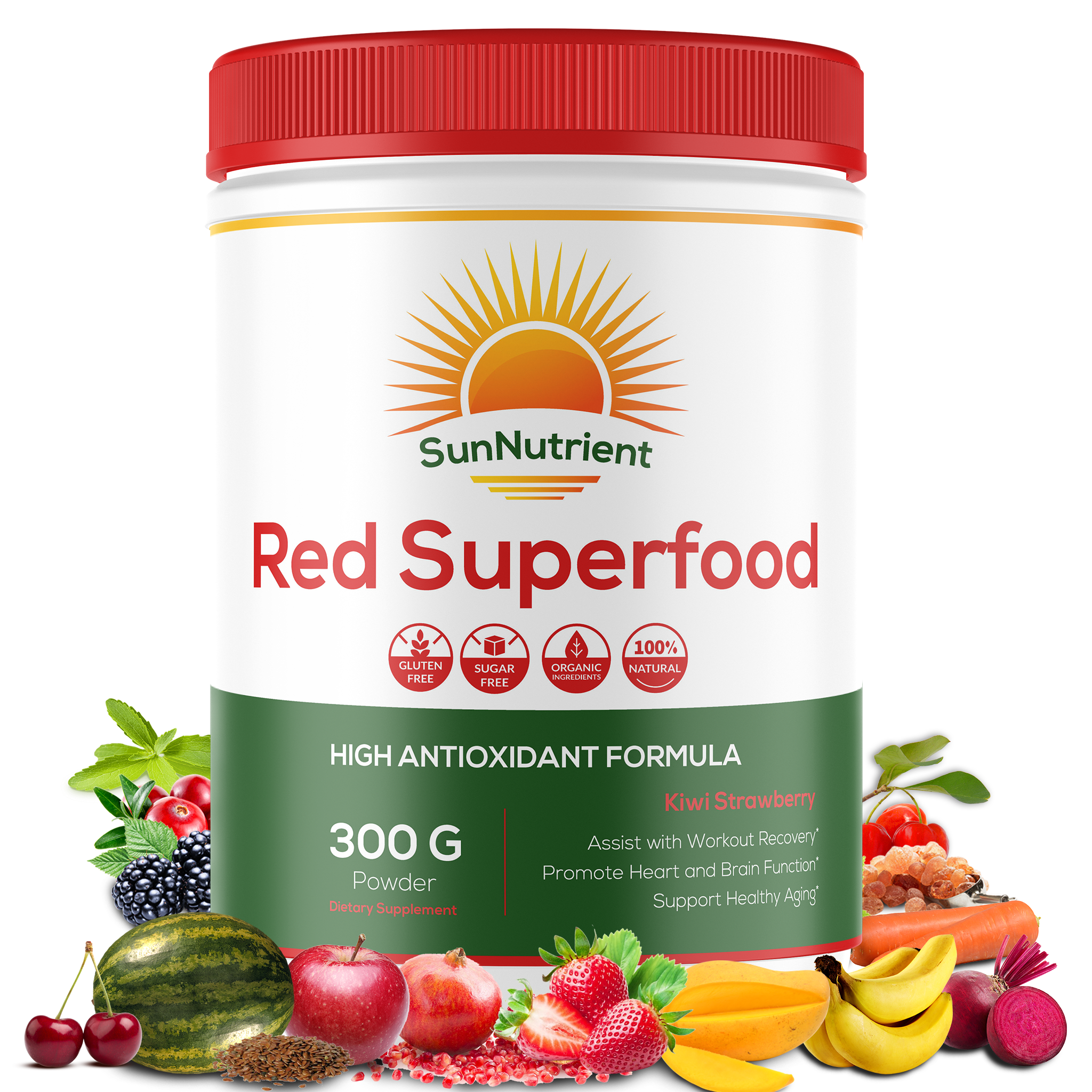Red Superfood | Kiwi Strawberry | 300g Powder