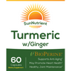 Load image into Gallery viewer, SunNutrient tumeric with ginger supplement Front Label